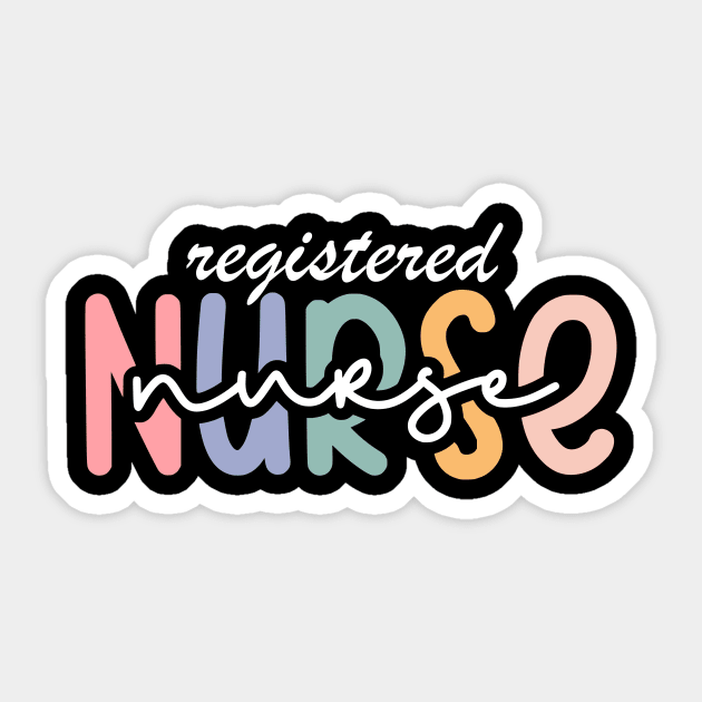 Registered Nurse Sticker by The WYLD Tribe